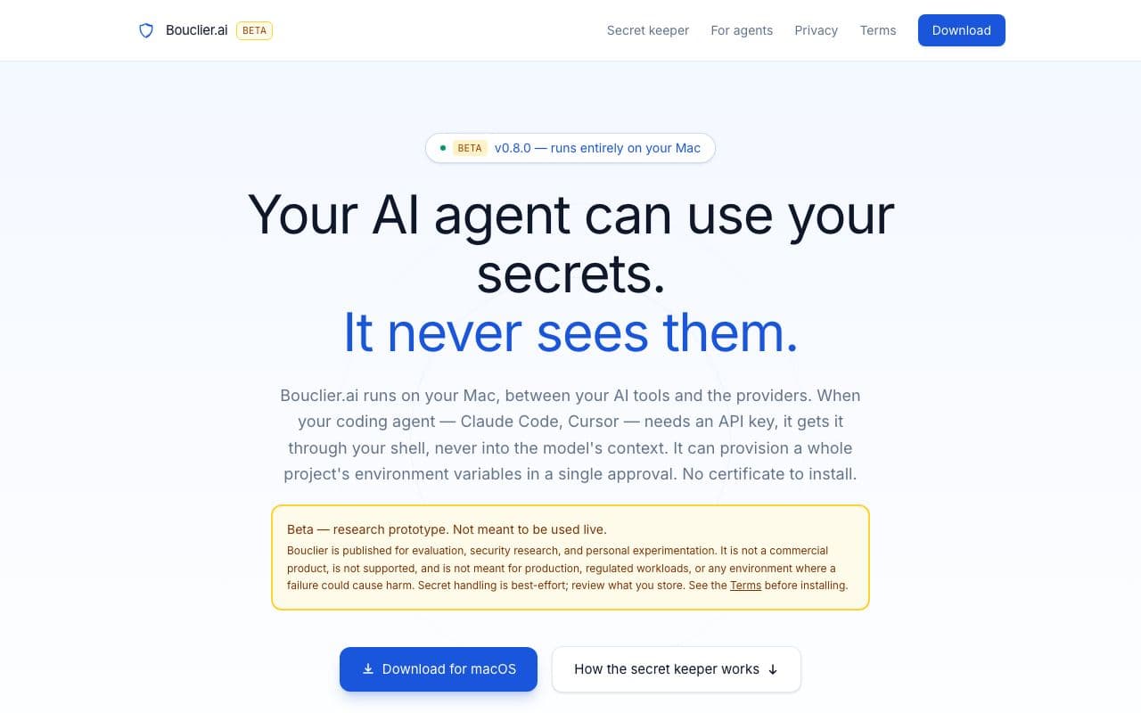 BOUCLIER.AI — site preview